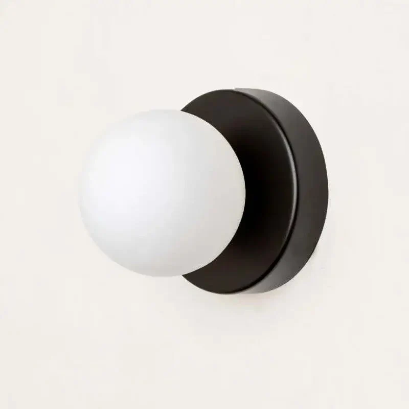 Luminaire en forme Applique Murale LED – Sphère en Verre Dépoli, Design Contemporain pour Chambre et Salon