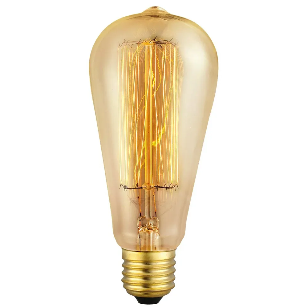 Luminaire en forme LAMPE LED MATEL EDISON E27 POIRE ANCIEN 40W