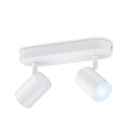 Luminaire en forme Luminaire LED intelligent 4.9W à deux spots, WiFi+Bluetooth, CCT variable WiZ