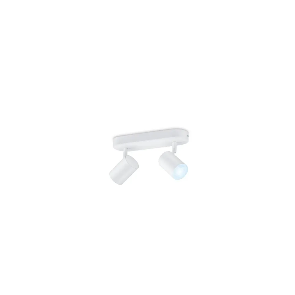 Luminaire en forme Luminaire LED intelligent 4.9W à deux spots, WiFi+Bluetooth, CCT variable WiZ