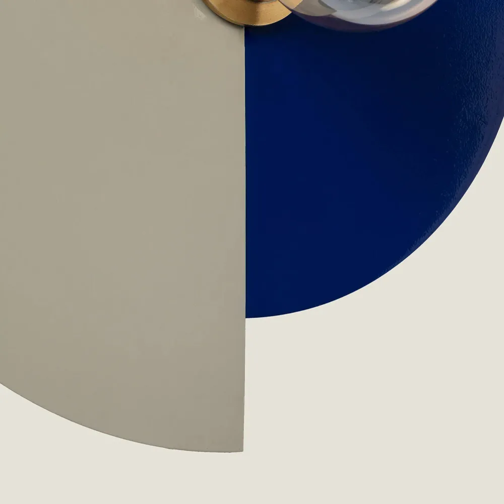 Luminaire mural en aluminium Dolena avec éclairage LED intégré avec effet scintillant