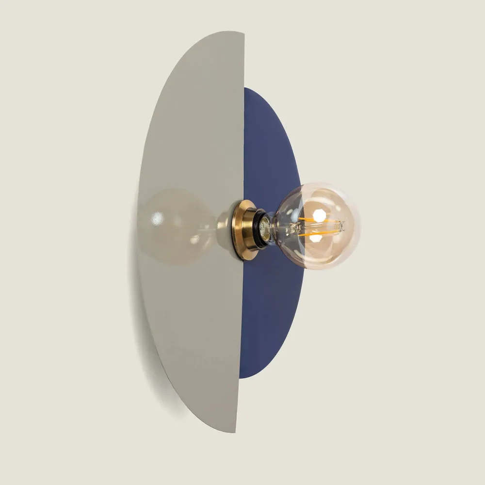 Luminaire mural en aluminium Dolena avec éclairage LED intégré avec effet scintillant