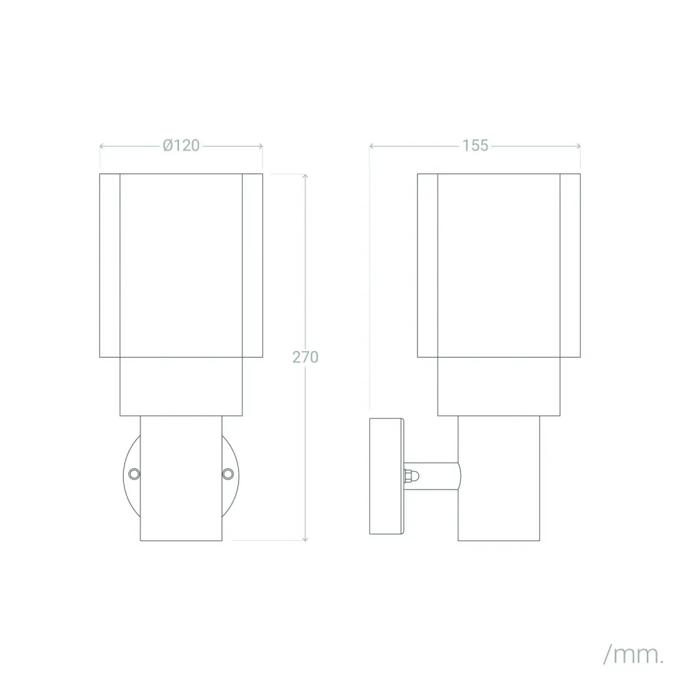 Luminaire mural extérieur en inox avec éclairage par LED Martin pour chambre d'enfant