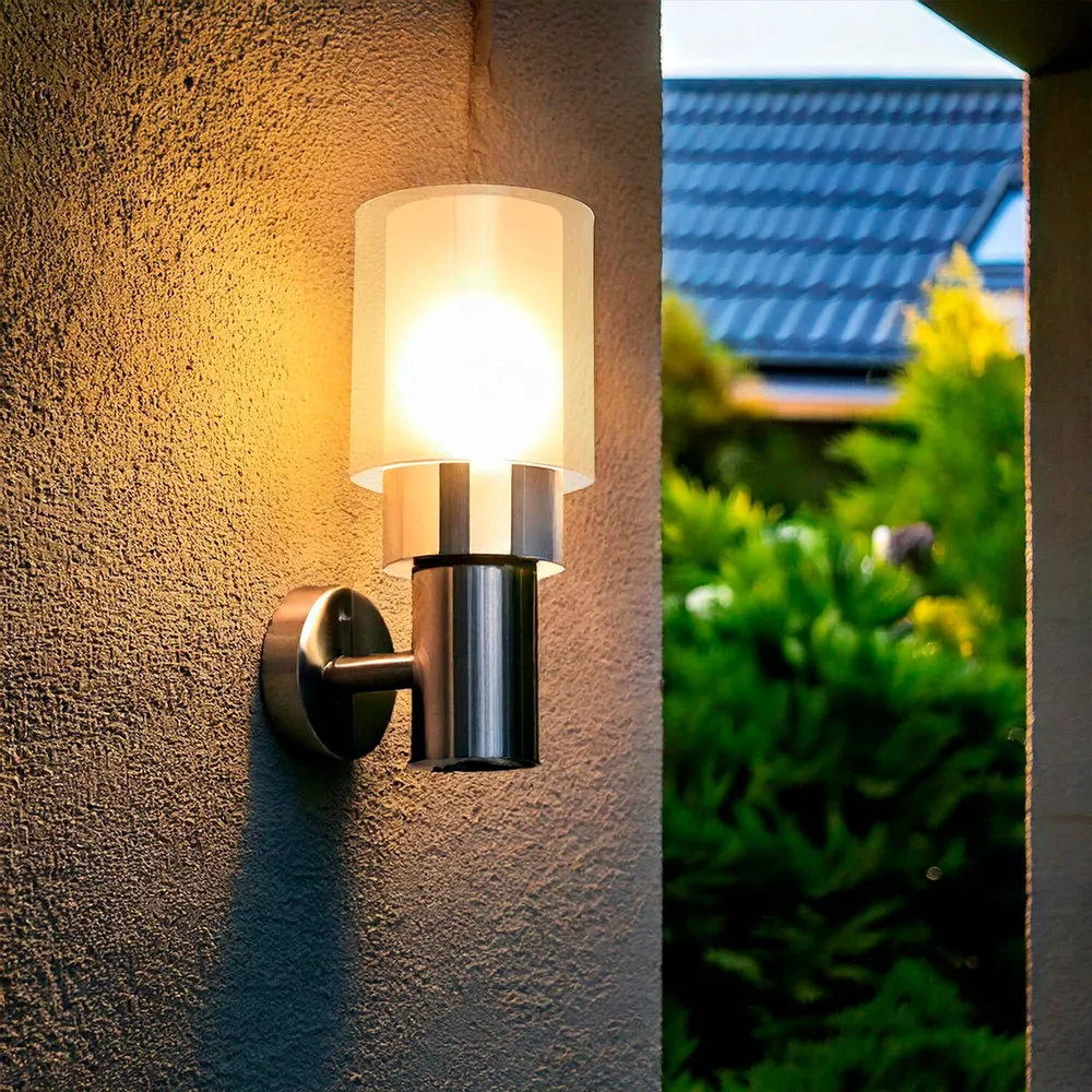 Luminaire mural extérieur en inox avec éclairage par LED Martin pour chambre d'enfant