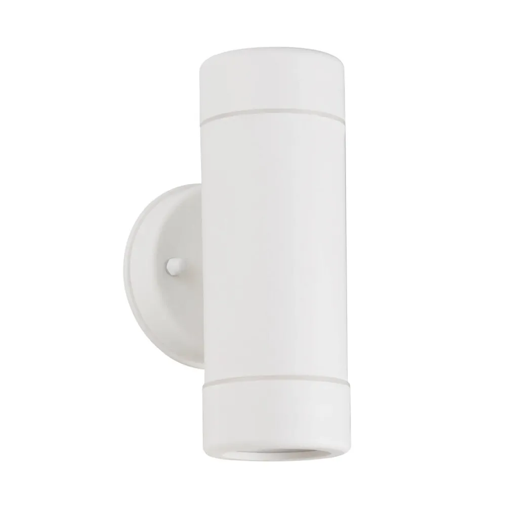 Luminaire mural extérieur satin avec éclairage LED à doublement face