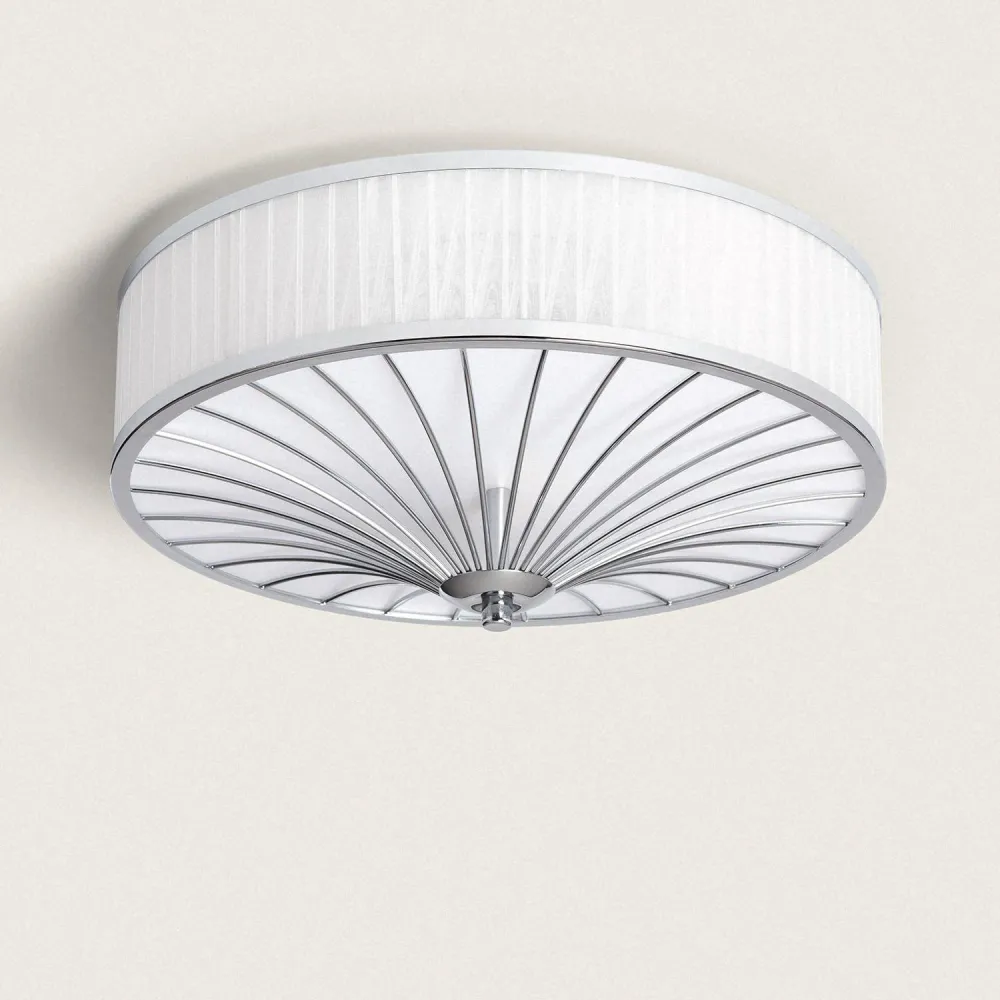 Luminaire de plafond en métal avec éclairage LED Crisotelo avec effet scintillant