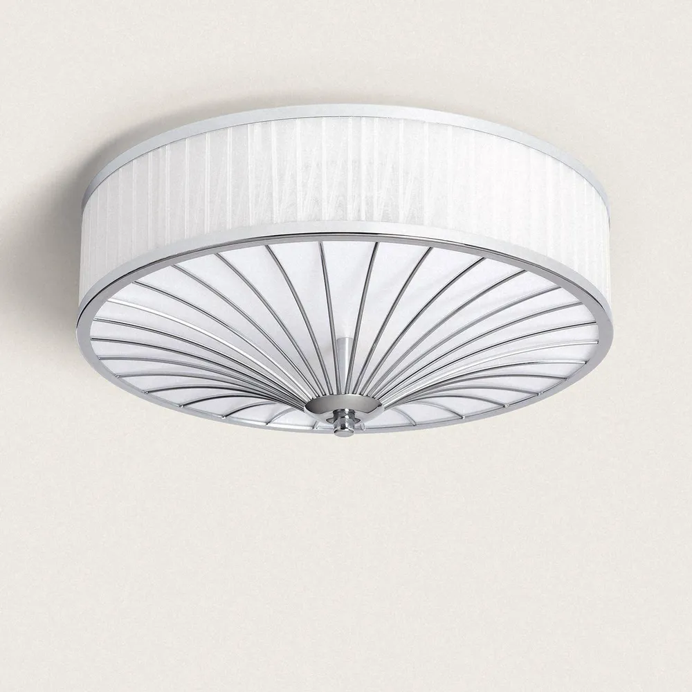 Luminaire de plafond en métal avec éclairage LED Crisotelo avec effet scintillant