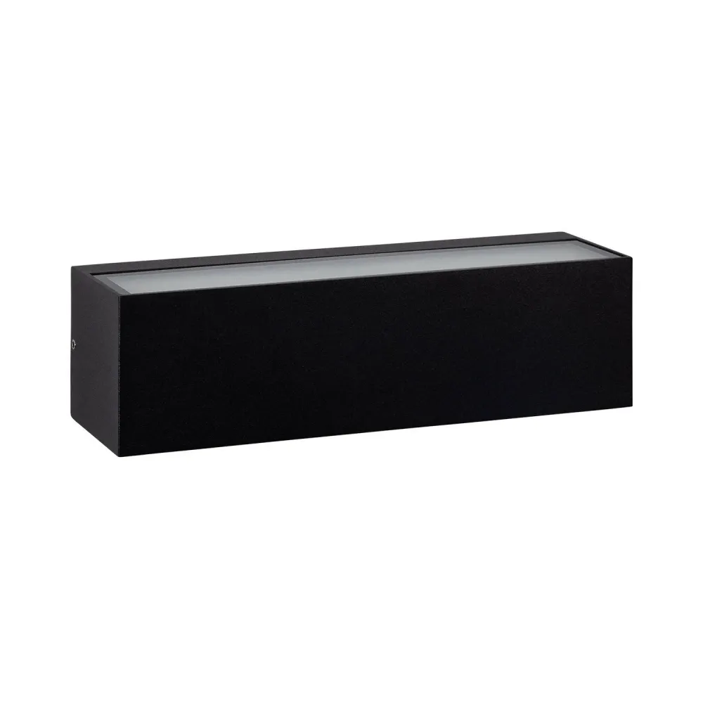 Lumière Murale Extérieure LED Noir 10W Biface Rectangulaire Lena avec effet scintillant