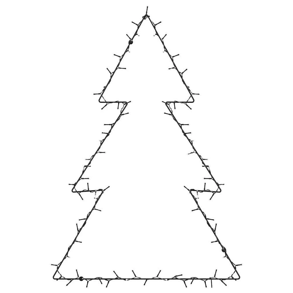 Lumières de noël silhouette d'arbre de noël 115 led blanc bouillant pour ambiance cosy