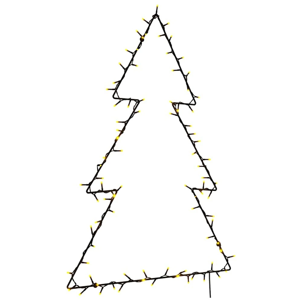 Lumières de noël silhouette d'arbre de noël 115 led blanc bouillant pour ambiance cosy
