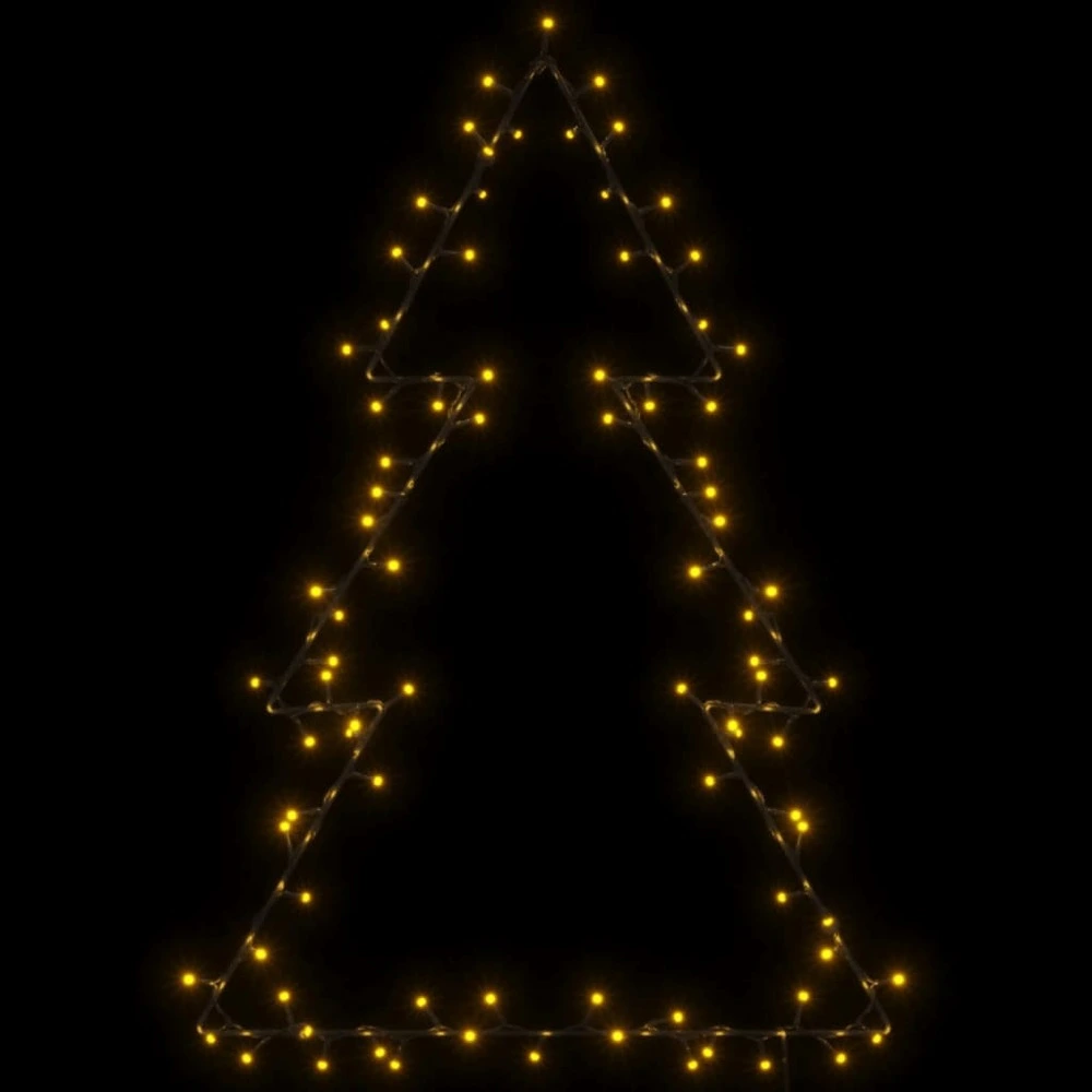 Lumières de noël silhouette d'arbre de noël 115 led blanc bouillant pour ambiance cosy