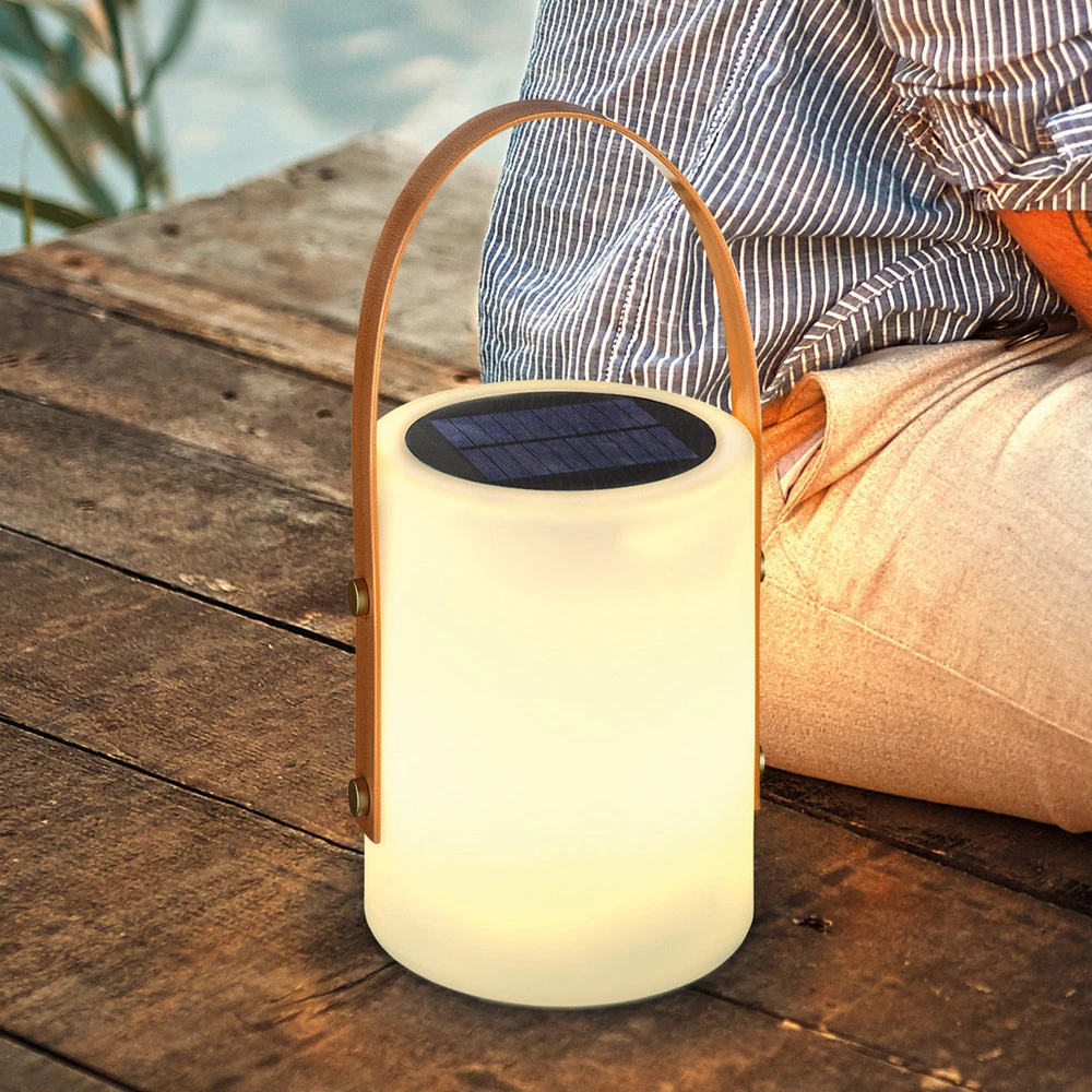 Lustre à cristaux Lampe à poser solaire LED Bari couleurs RVB