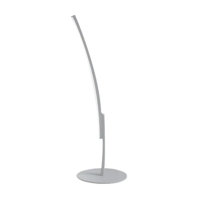 Lustre à cristaux LED-Schlafzimmer-Arbeitsbeleuchtung, design, weiß/schwarz, kleine Schreibtischlampe mit geschwungenem Ac...