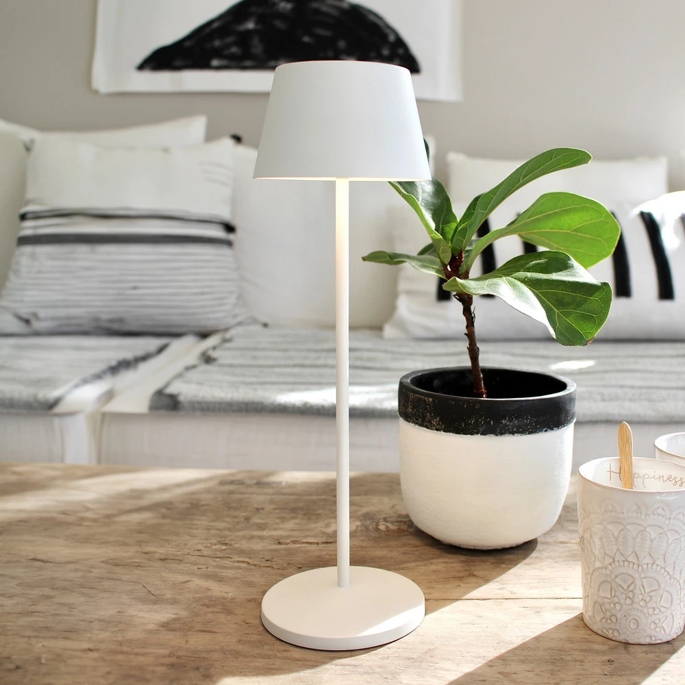 Lustre à cristaux LOOM DESIGN Modi luminaire de terrasse LED, blanc