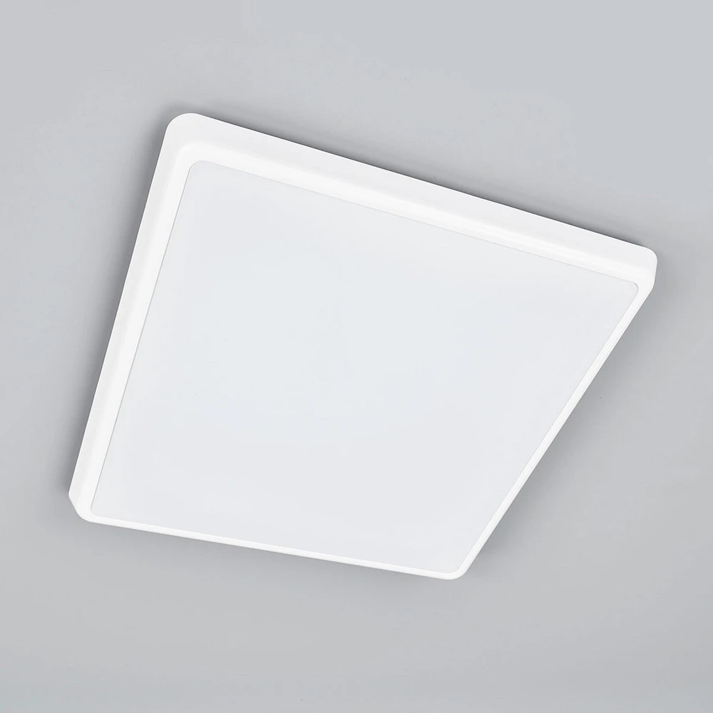 Lustre à cristaux Plafonnier LED Augustin, angulaire, 40 x 40 cm