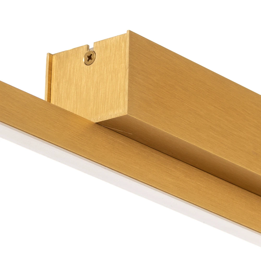 Lustre à cristaux Quitani Talon plafonnier LED, laiton anodisé