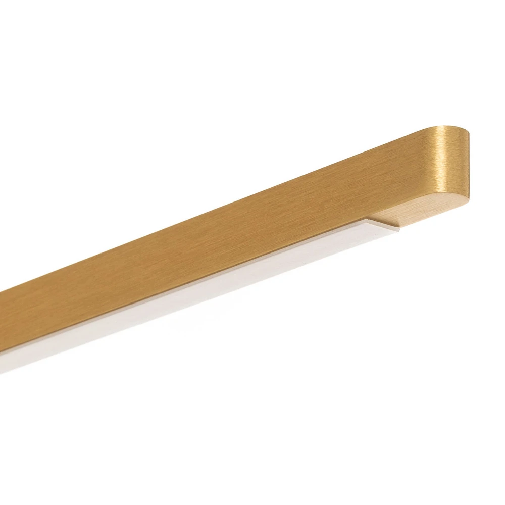 Lustre à cristaux Quitani Talon plafonnier LED, laiton anodisé