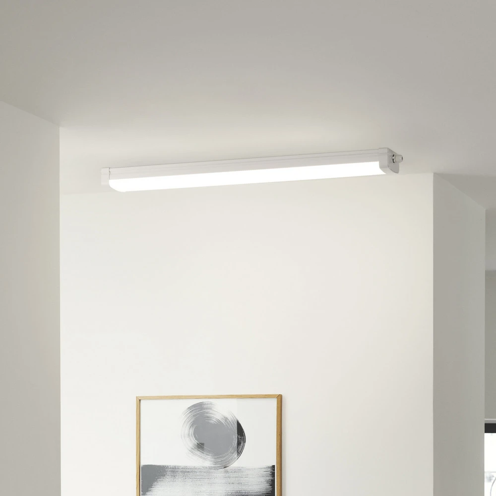 Lustre à cristaux Réglette lumineuse LED Burbank IP65 plastique, 90cm, 4.000K