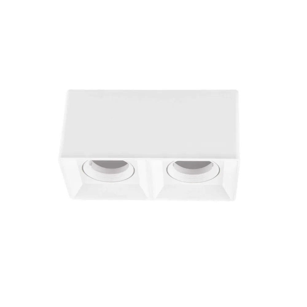 Lustre LED rectangulaire avec doublement source de lumière intégrée pour ambiance cosy