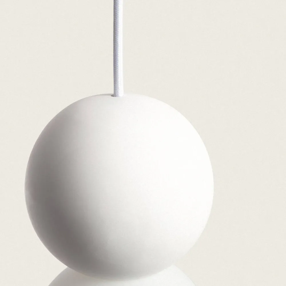 Lustre en plâtre Pearl Vulni doté d'un éclairage LED. pour ambiance cosy