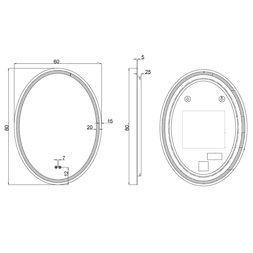 Miroir led rond Romeo - Installation Facile