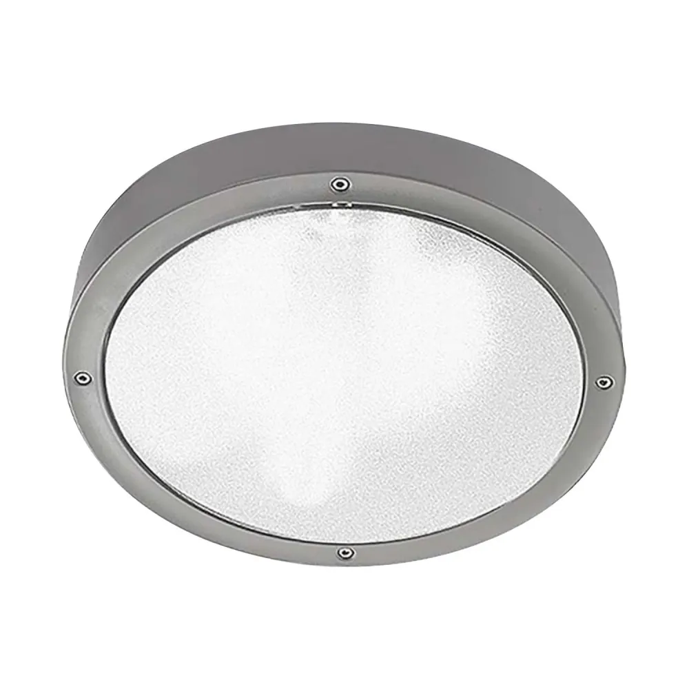 Plafonnier LED 14.5W Technopolymer IP65 LEDS-C4 Réf 15-9491-34-CL avec base en bois