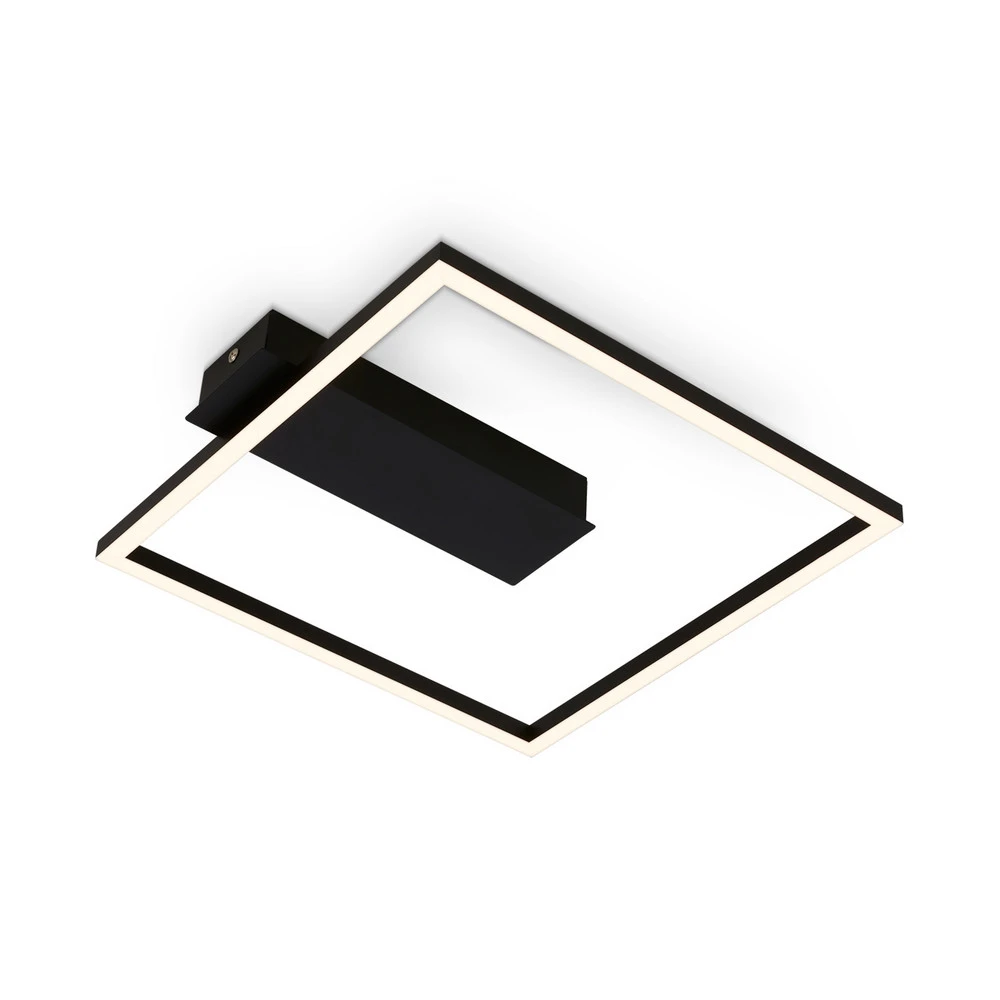 Plafonnier LED 3771 forme de cadre, noir Matériau : Verre soufflé