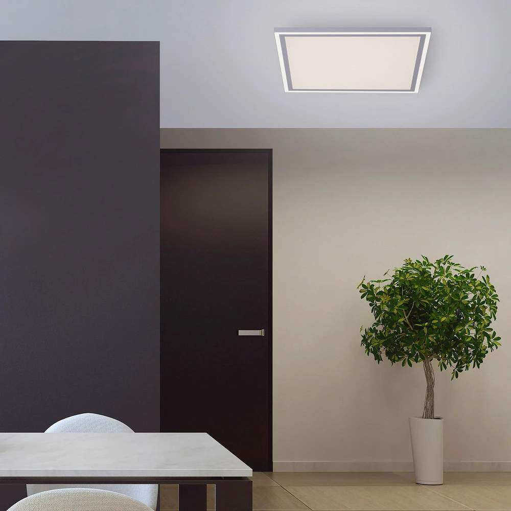 Plafonnier LED Edging, tunable blanc pur, 46x46 cm