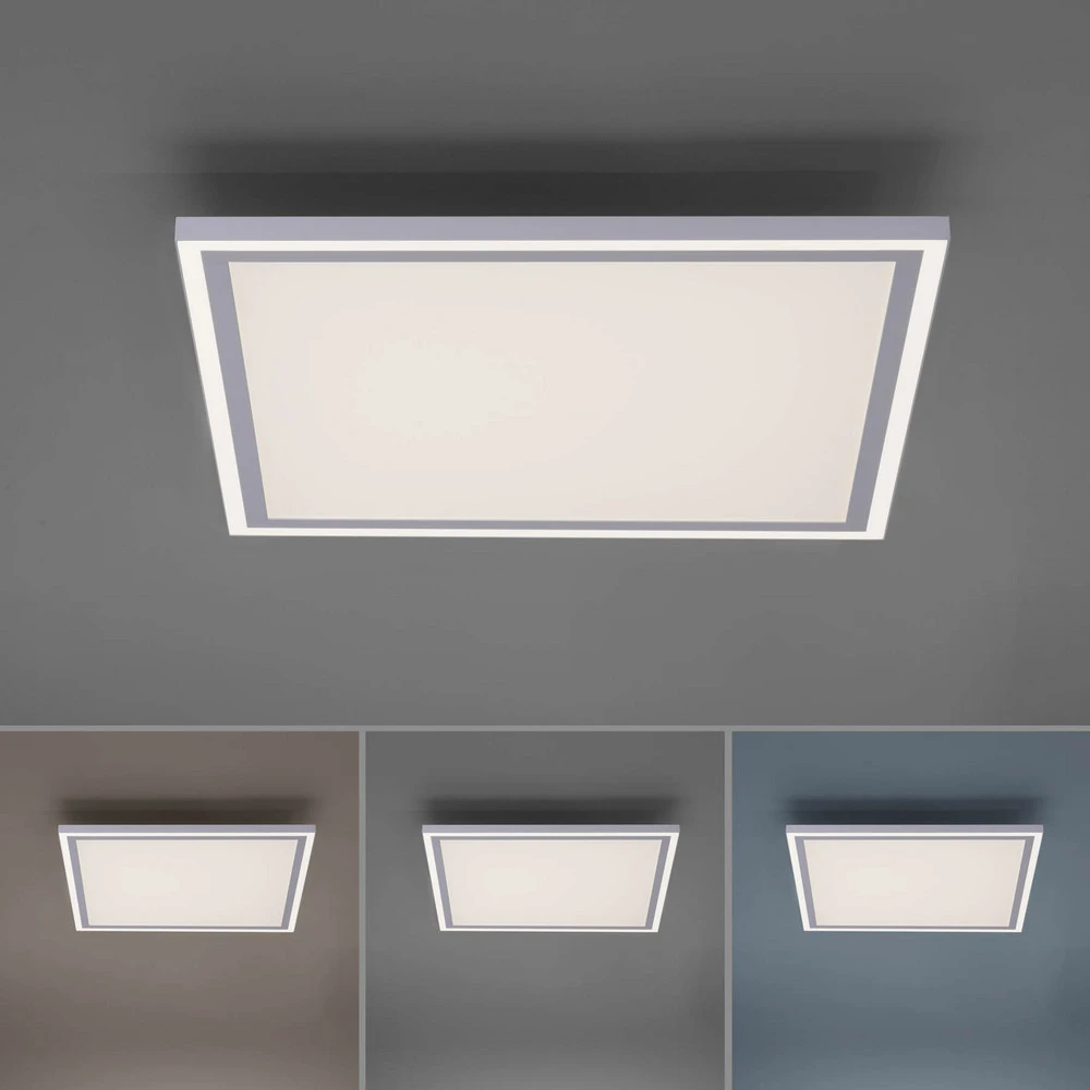 Plafonnier LED Edging, tunable blanc pur, 46x46 cm