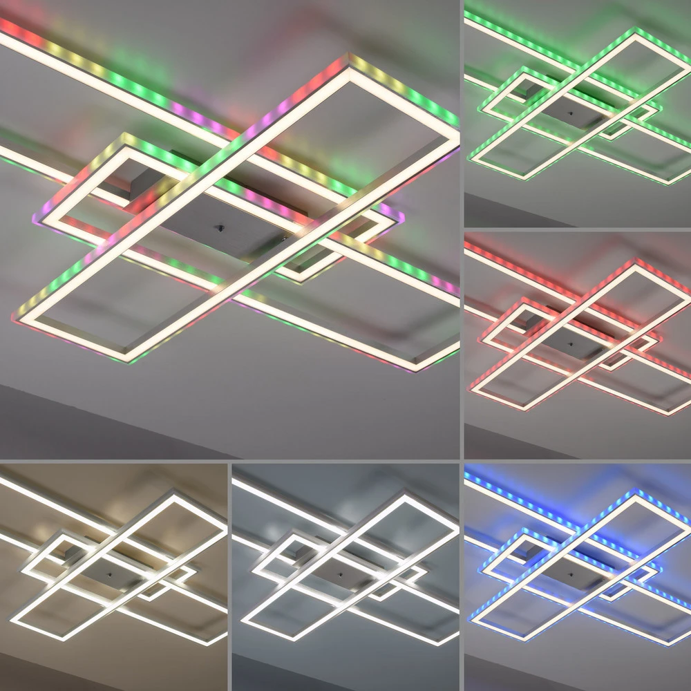 Plafonnier LED Felix60, 105x71cm Éclairage chaud 2700K