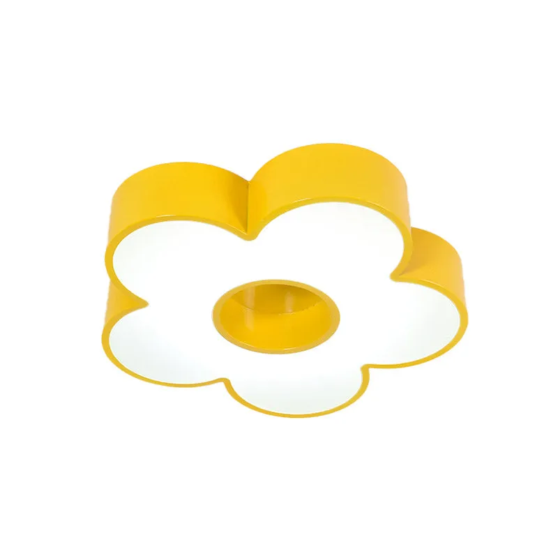 Plafonnier LED en forme de fleur en acrylique, créatif, rouge/jaune/bleu, proche du plafond, pour la maternelle pour chamb...