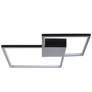 Plafonnier LED en métal noir OKSU Style industriel