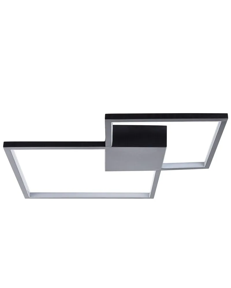Plafonnier LED en métal noir OKSU Style industriel