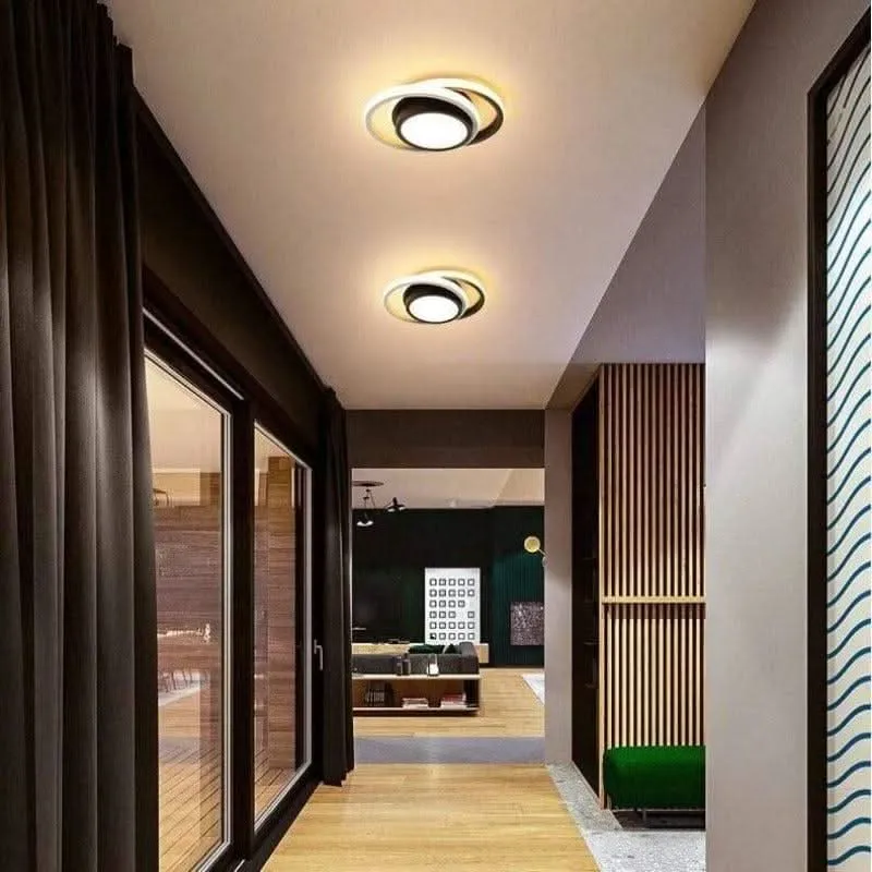 Plafonnier LED Noir | Rora Éclairage chaud 2700K
