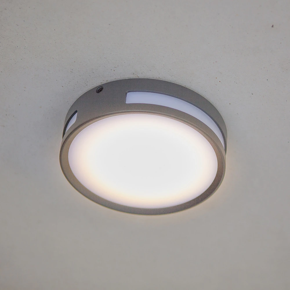 Plafonnier LED Rola pour l’extérieur, rond pour décoration de Noël
