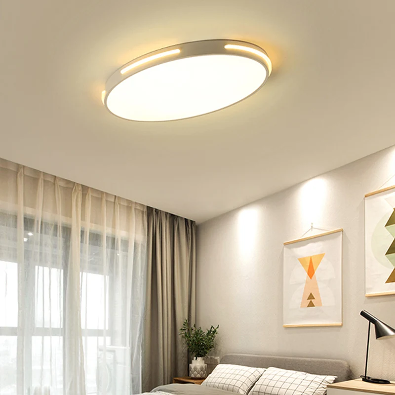Plafonnier LED rond et fin en acrylique de 23 "/ 27" de diamètre, luminaire de plafond en acrylique de Style Aisé, lumière...