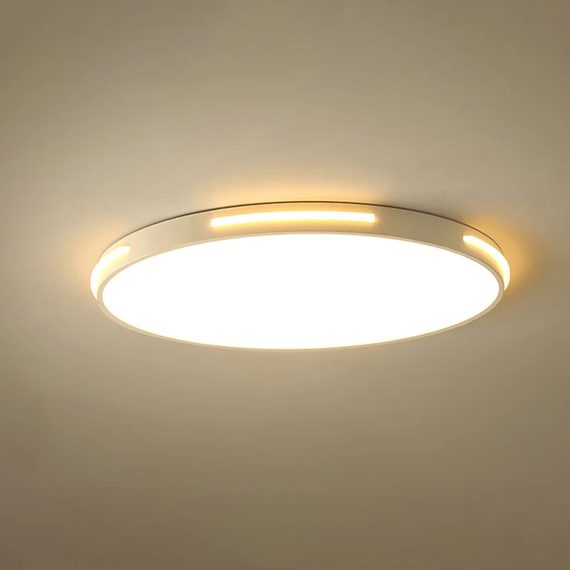 Plafonnier LED rond et fin en acrylique de 23 "/ 27" de diamètre, luminaire de plafond en acrylique de Style Aisé, lumière...