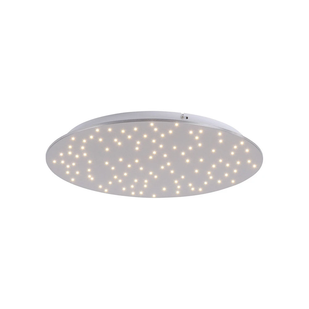Plafonnier LED Sparkle CCT doux acier Ø 48 cm Matériau : Verre soufflé
