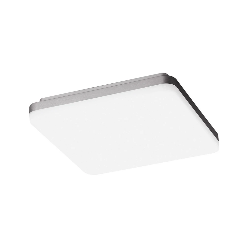 Plafonnier LED WL210 angulaire plastique 15W 21x21cm pour décoration de Noël