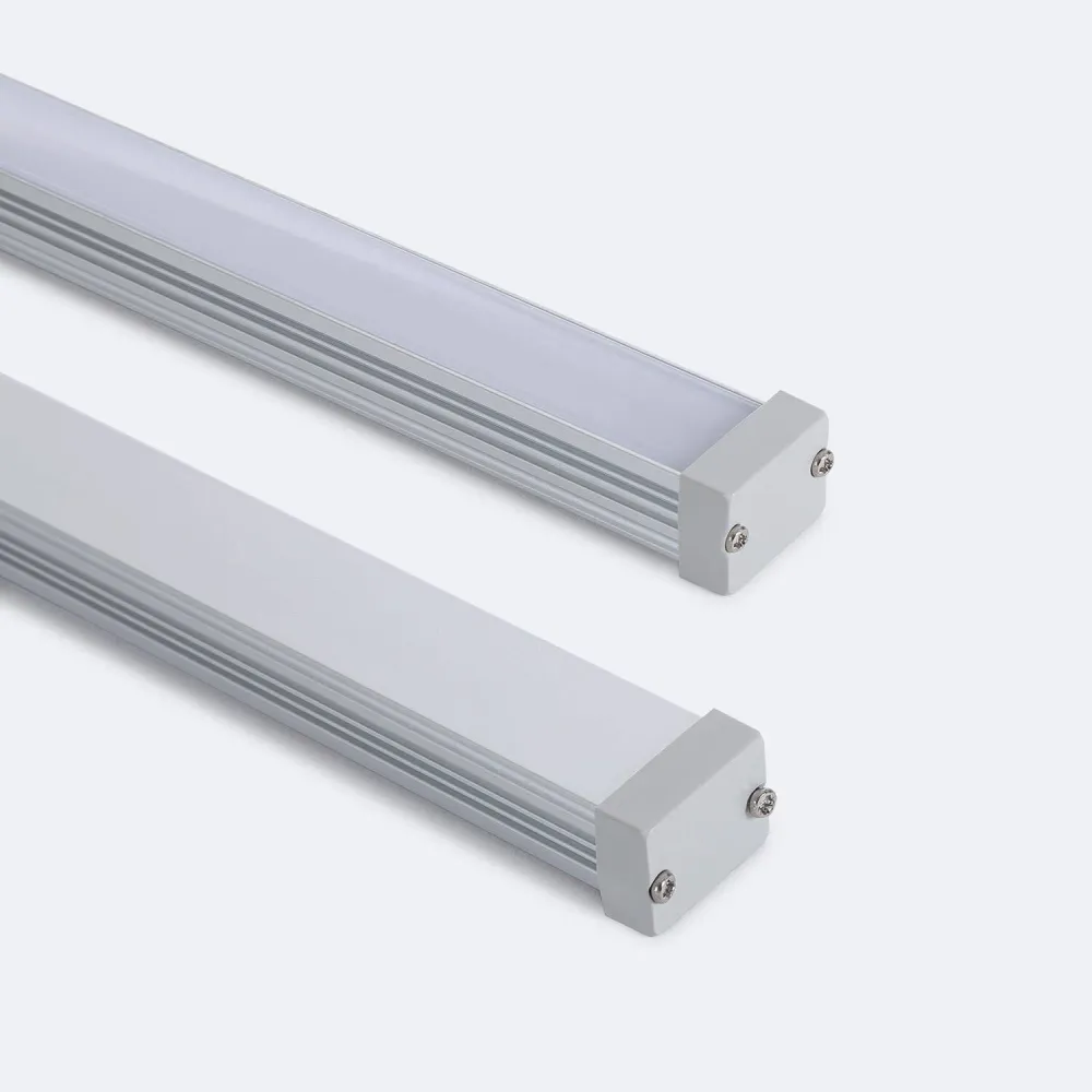 Profilé Aluminium 2m Étanche IP65 mural pour Ruban LED de 10 mm avec télécommande