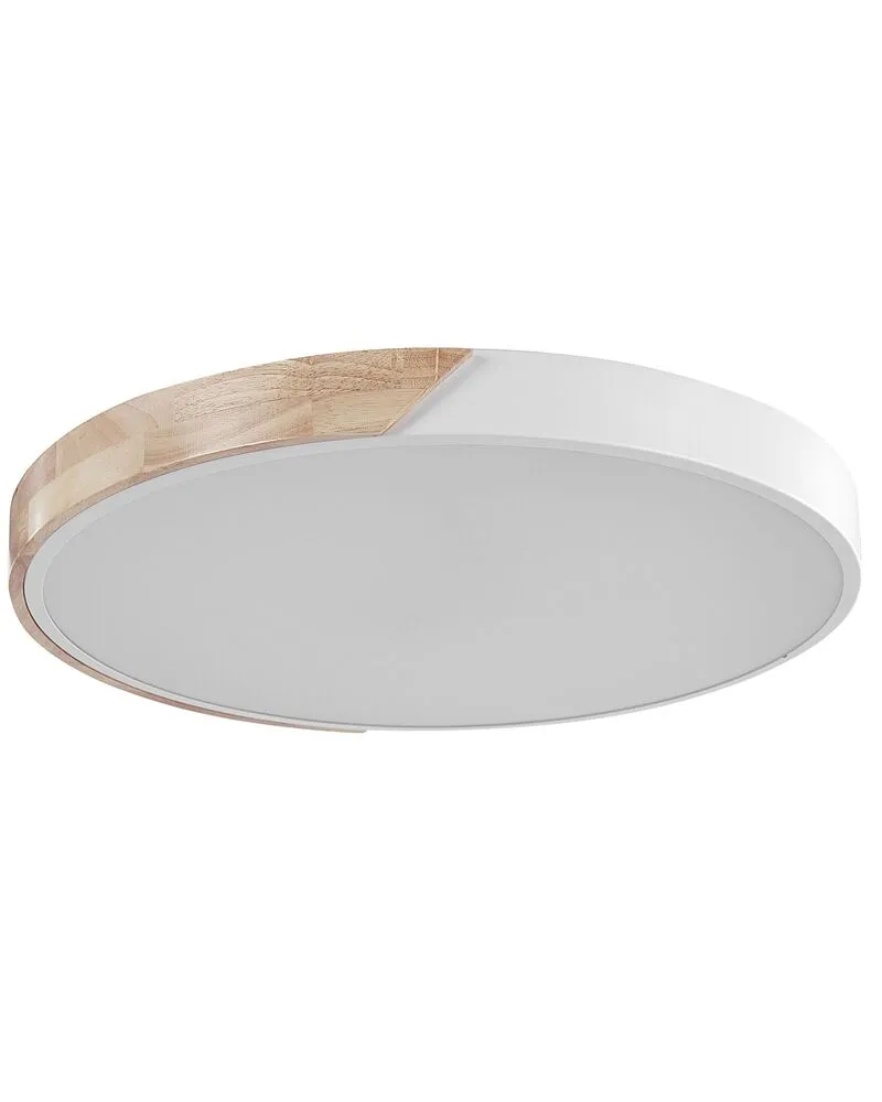 Projecteur à motifs Acier LED Ceiling Lamp White Light Wood PATTANI