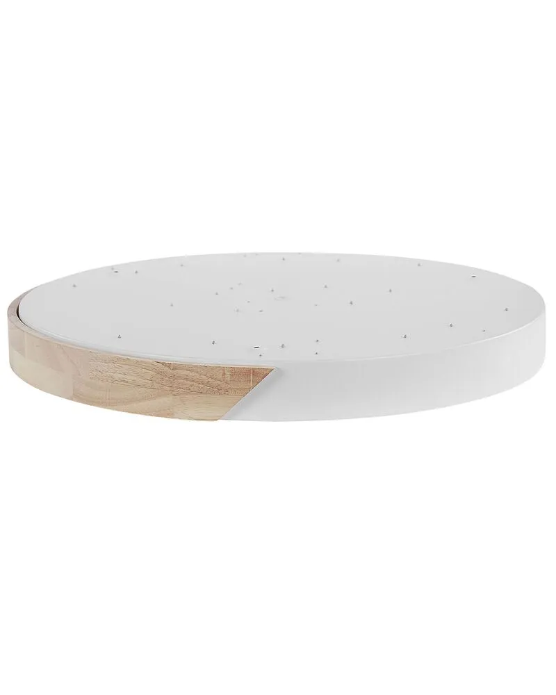 Projecteur à motifs Acier LED Ceiling Lamp White Light Wood PATTANI
