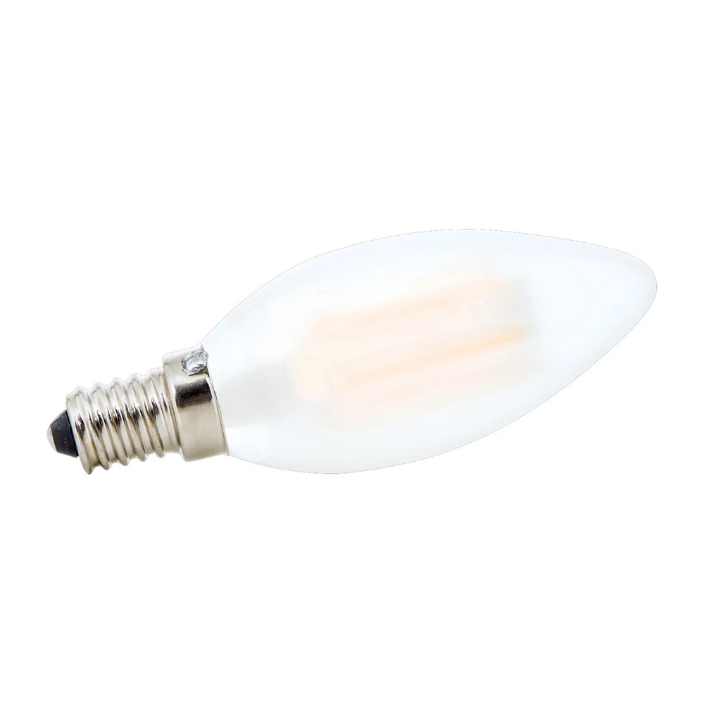Projecteur à motifs Ampoule bougie LED E14 5 W mate 827 dimmable