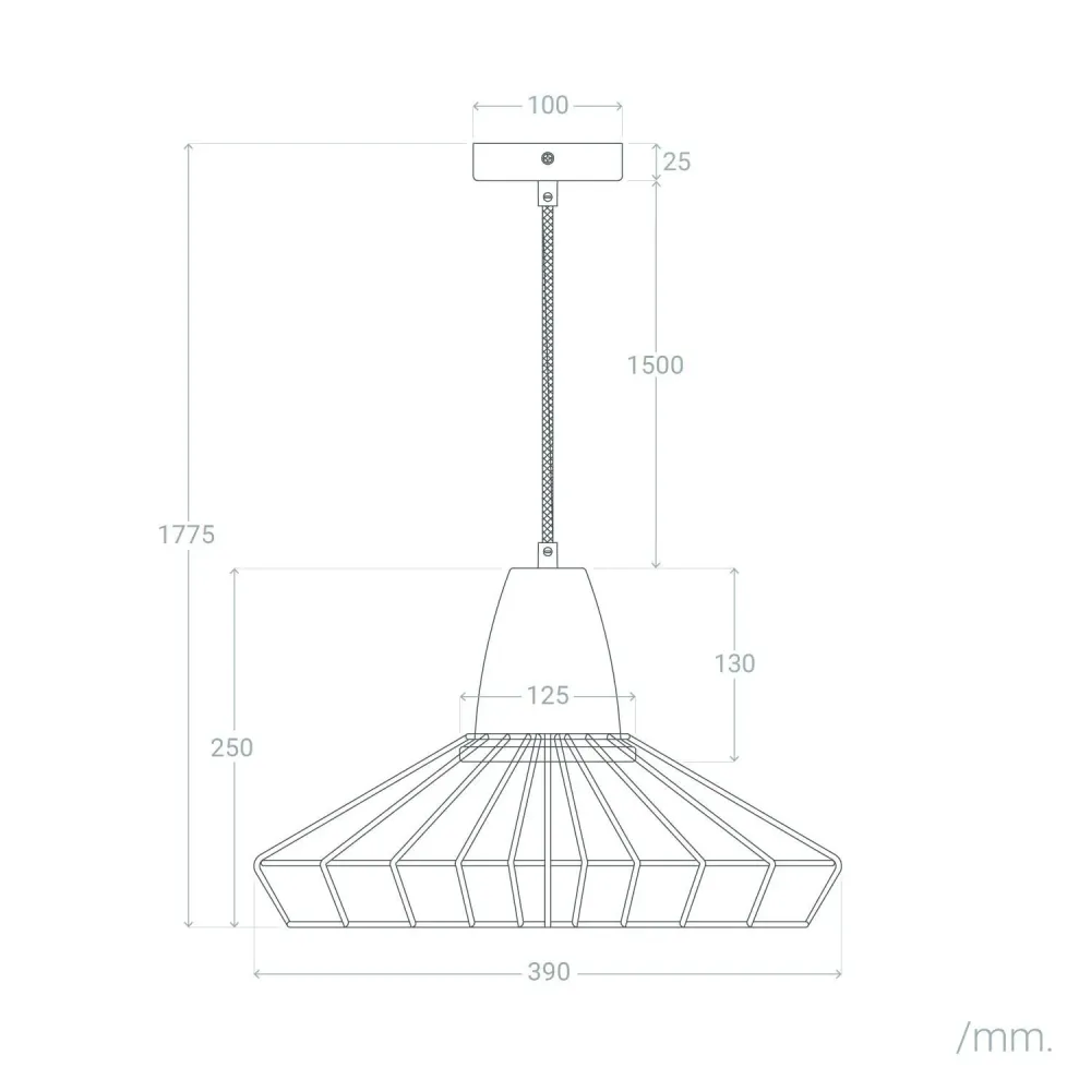 Projecteur à motifs Lustre en métal avec éclairage LED modèle Keler