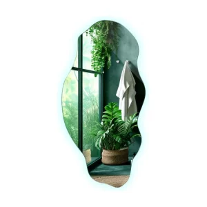 Projecteur à motifs Miroir mural LED décoratif industriel pour le salon chambre Boho Loft 40 cm x 80 cm - lumière froide