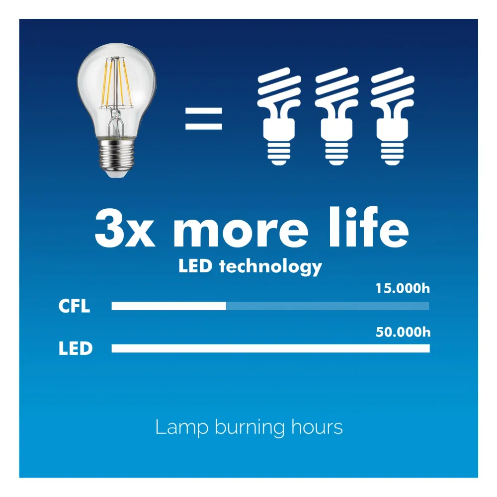 Rétro Edison Ampoule à Filament LED E27 Décorative Ancien Éclairage Blanc Chaud 3000K 230V (11W 1500lm)