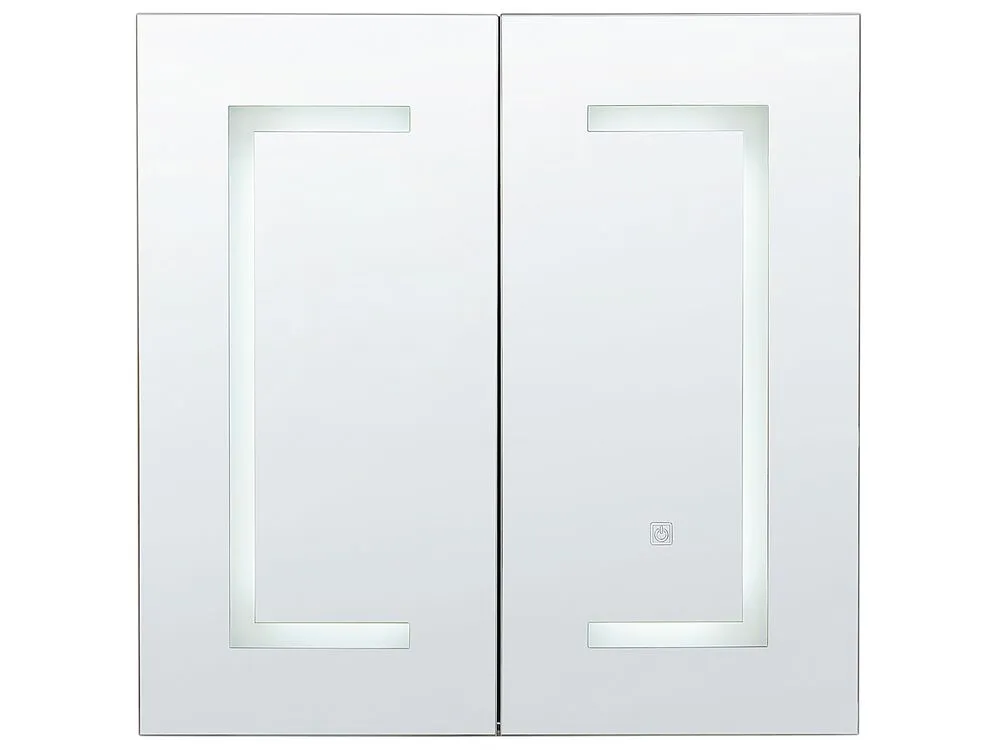 Spiegelkast met LED-verlichting zwart MAZARREDO