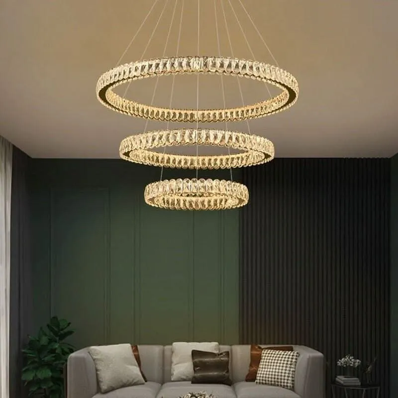 Suspension LED Anneaux | Éclat Lumineux pour chambre d'enfant