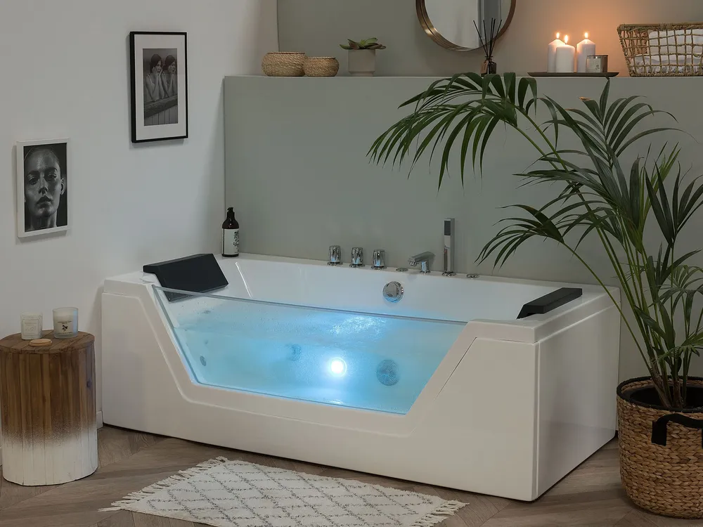 Whirlpool Bath LED 1620 mm Blanc pur SAMANA