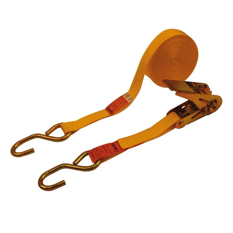 Bâche imperméable Sangle d'arrimage minus plateau largeur 25 mm jaune longueur 5 mètres Cobaltix AMI P3